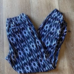 Athleta Navy and white joggers